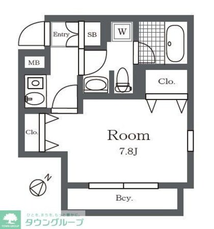 バティール喜多見の物件間取画像